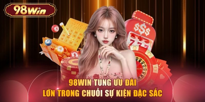 98WIN tung ưu đãi lớn trong chuỗi sự kiện đặc sắc 